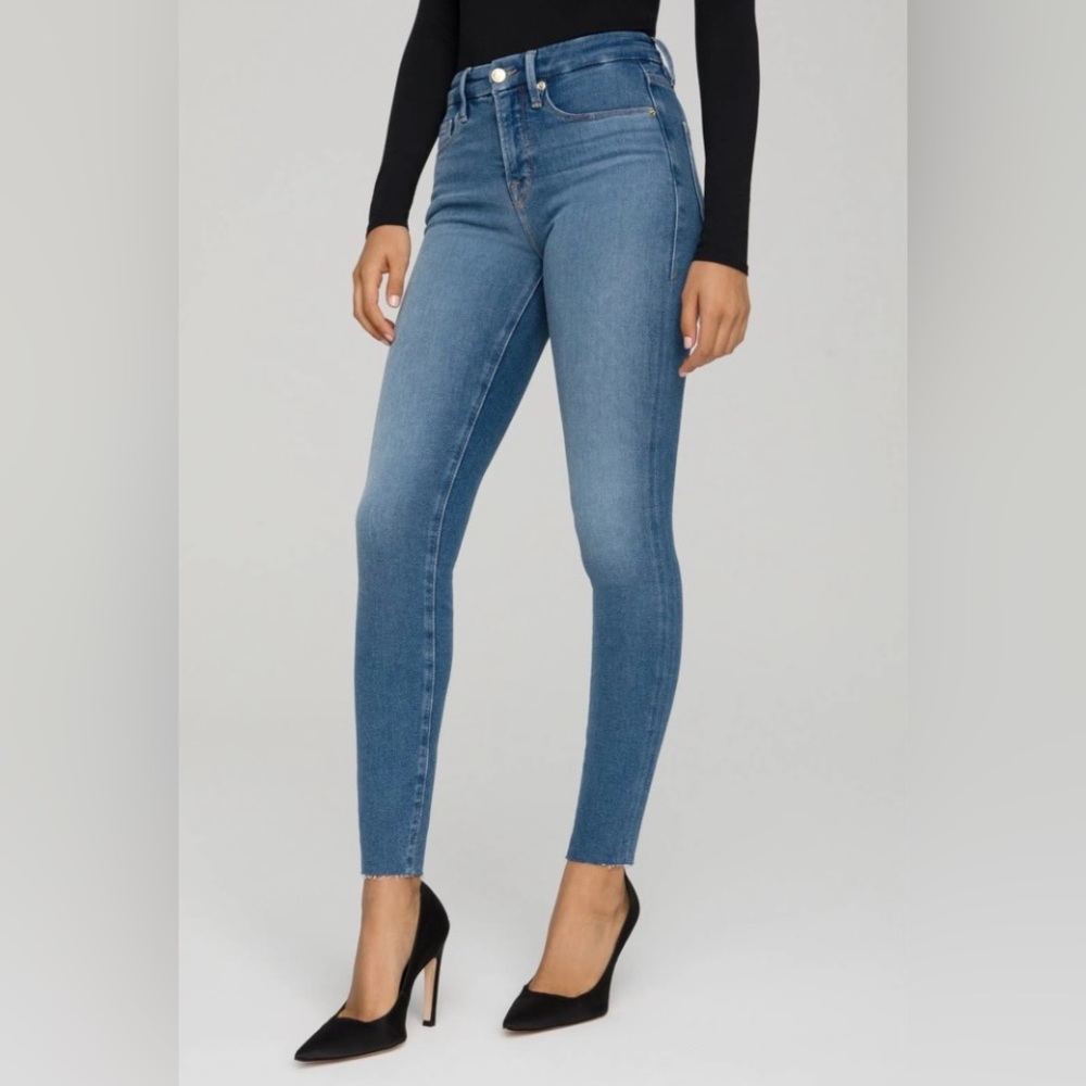 GOOD AMERICAN Good Legs High Waist Skinny Jeans Size 16 - Picture 3 of 14